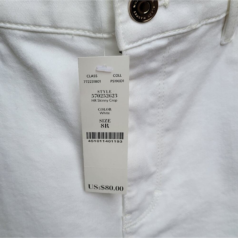 White House Black Market High-Rise Skinny Crop Jeans Size 8 - Picture 6 of 8